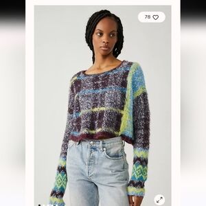 Free People Emerson Fuzzy Pullover